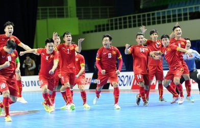 BXH Futsal thế giới tháng 2/2016: Việt Nam tăng mạnh, Iran số 1 châu lục